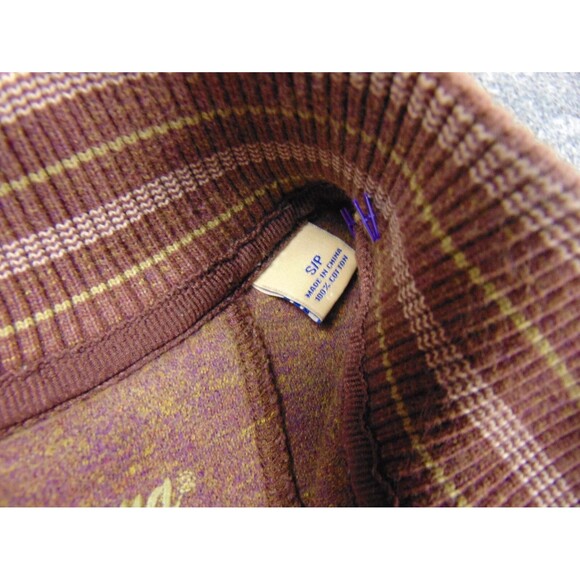 Tommy Bahama Sweatshirt Mens Small Brown Cotton Button Mock Neck Pullover Casual - Picture 7 of 8